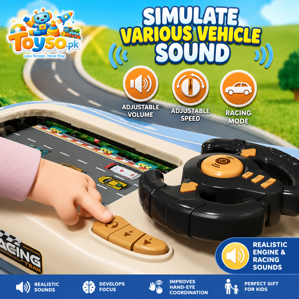 Car Racing Steering Wheel Toy for Kids