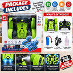 Remote Control 6-Wheel Stunt Car with Lights & Music | Double-Sided RC Car with Battery