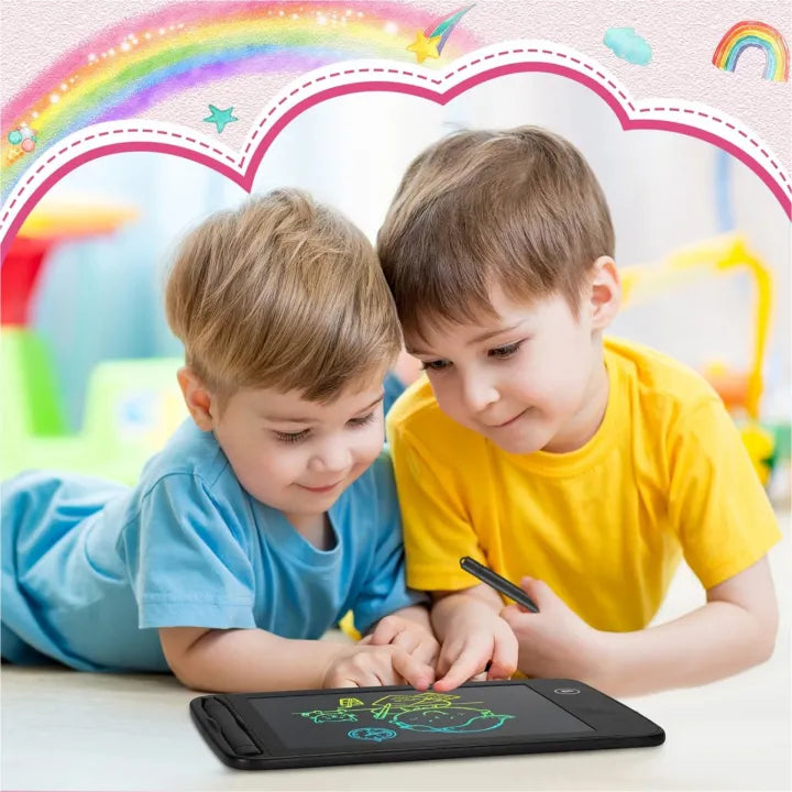 LCD Writing Tablet for Kids – Colorful Drawing Board with Stylus, Erase Button & Screen Lock