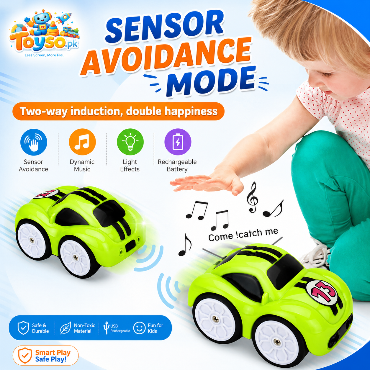 Mini RC Induction Racing Car