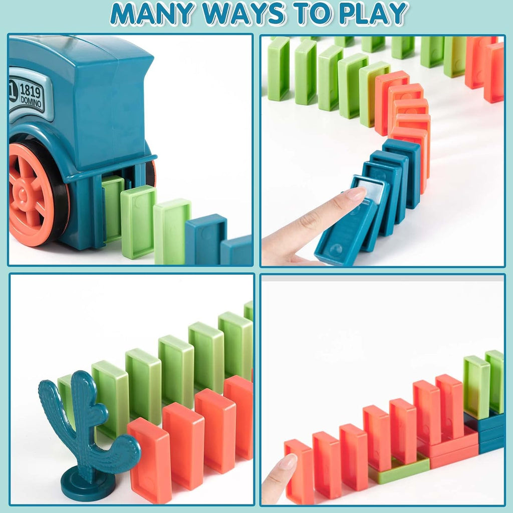 Domino Laying Train Toy Set | Fun Educational Gift for Kids
