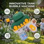 Dynamic Tank Bubble Gun | Electric Automatic Bubble Maker Toy