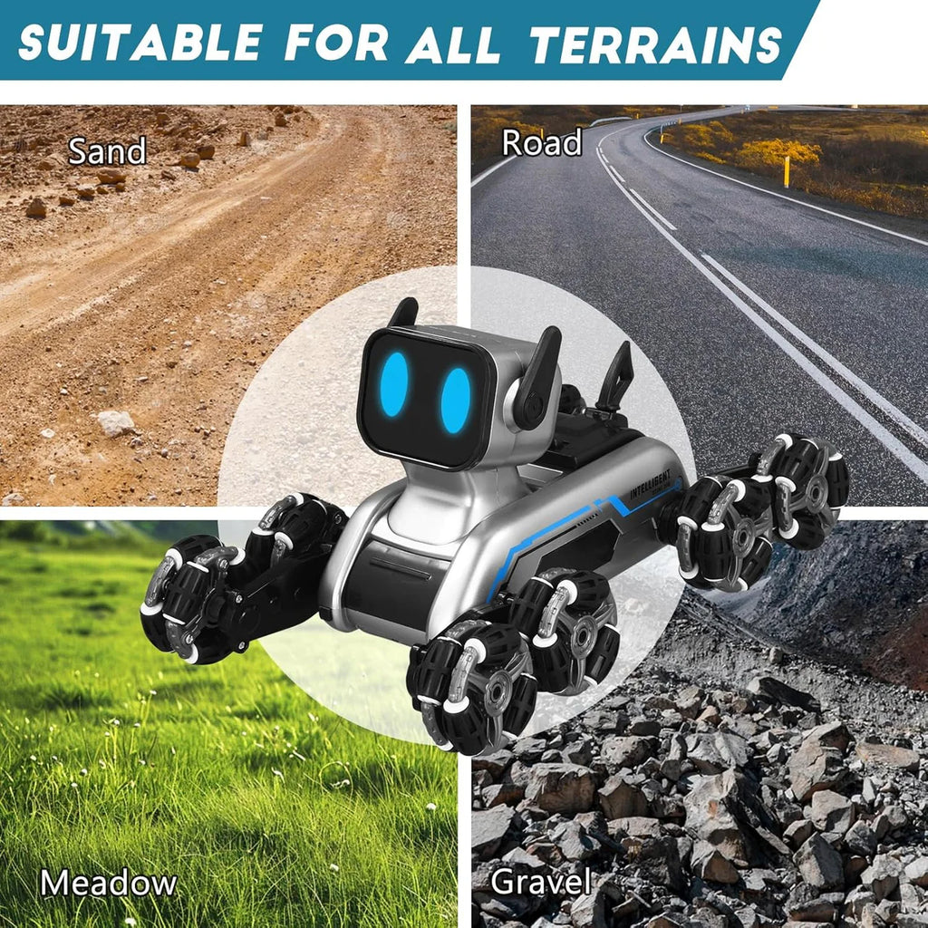Smart RC Robot Toy with Dual Control Mode – Gesture Sensor & Remote Control