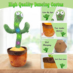 Dancing Cactus Toy for Kids | Talking, Singing & Repeating Toy with Lights & Music