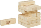 Mini Wooden Jenga Game – Pocket Size Stacking Tower, 18 Blocks, Family Fun Party Game
