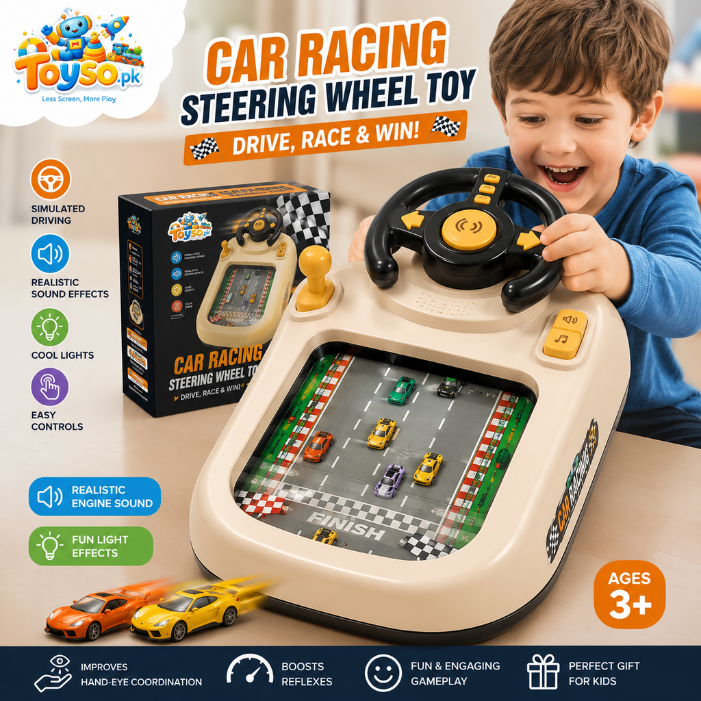 Car Racing Steering Wheel Toy for Kids