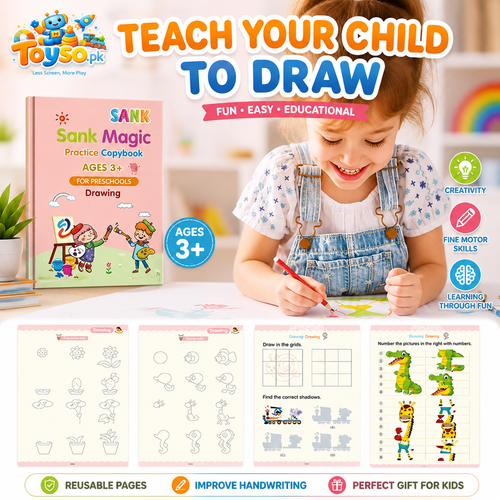 4PCS Magic Copybook Set Kids