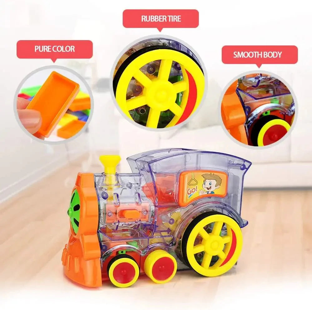 Domino Laying Train Toy Set | Fun Educational Gift for Kids