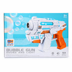 Electric Bubble Gun with Lights and Music – Automatic Bubble Blaster Toy for Kids