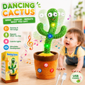 Dancing Cactus Toy for Kids | Talking, Singing & Repeating Toy with Lights & Music