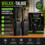 Walkie Talkie Set for Kids & Adults – Long Range 2-Way Radios (2 PCS)