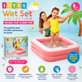 Intex Wet Set Inflatable Kids Pool – 86cm Square Baby Swimming Pool