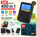 SUP Game Box 400 in 1 Retro Handheld Console – 3.0” Screen, Rechargeable Portable Gaming Device