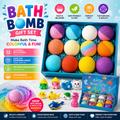 Bomb Gift Set with Surprise Toys – Colorful Fizzy Bath Bombs