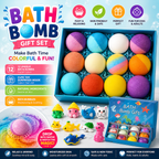 Bomb Gift Set with Surprise Toys – Colorful Fizzy Bath Bombs