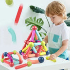Magnetic Sticks Building Set – Kids STEM Construction Toy with Strong Magnets