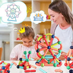 Magnetic Sticks Building Set – Kids STEM Construction Toy with Strong Magnets