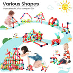 Magnetic Sticks Building Set – Kids STEM Construction Toy with Strong Magnets
