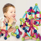 Magnetic Sticks Building Set – Kids STEM Construction Toy with Strong Magnets