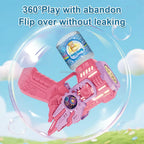 Electric Gear Bubble Gun with LED Lights – Automatic Bubble Blower Toy for Kids