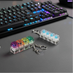 Keyboard Fidget Keychain Toy with Mechanical Switches (Pack of 2)