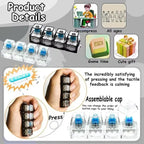 Keyboard Fidget Keychain Toy with Mechanical Switches (Pack of 2)