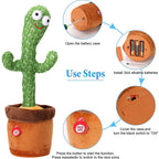 Dancing Cactus Toy for Kids | Talking, Singing & Repeating Toy with Lights & Music