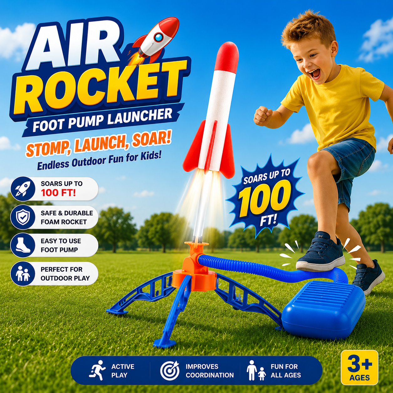 Kids Stomp Rocket Launcher