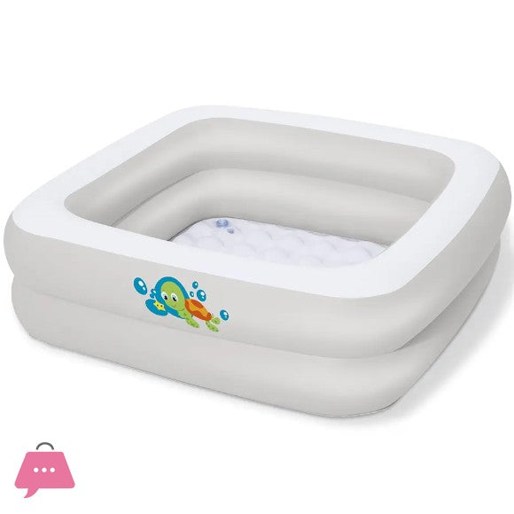 Intex Wet Set Inflatable Kids Pool – 86cm Square Baby Swimming Pool