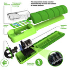 Green jump rope with labeled parts and numeric auto counter