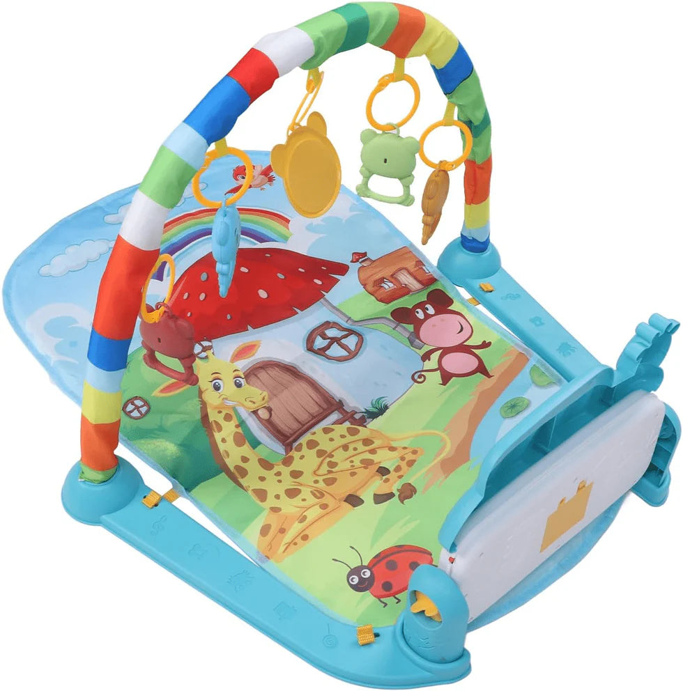 Baby Activity Play Gym with Hanging Toys, Infant Play Mat 0+ Months, Sensory & Motor