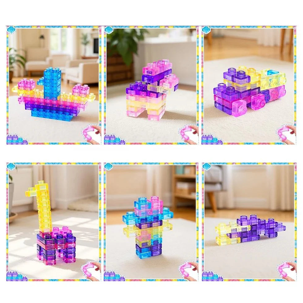 40 PCS Jelly Building Blocks Set for Kids | Creative STEM Educational Toy | Toyso.pk