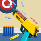 Soft Bullet Toy Gun with Foam Darts – Kids Safe Shooting Blaster with Target Practice Game