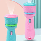 Kids Projector Flashlight Toy with 3 Slide Discs (24 Images) | Educational Projection Torch
