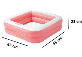 Intex Wet Set Inflatable Kids Pool – 86cm Square Baby Swimming Pool