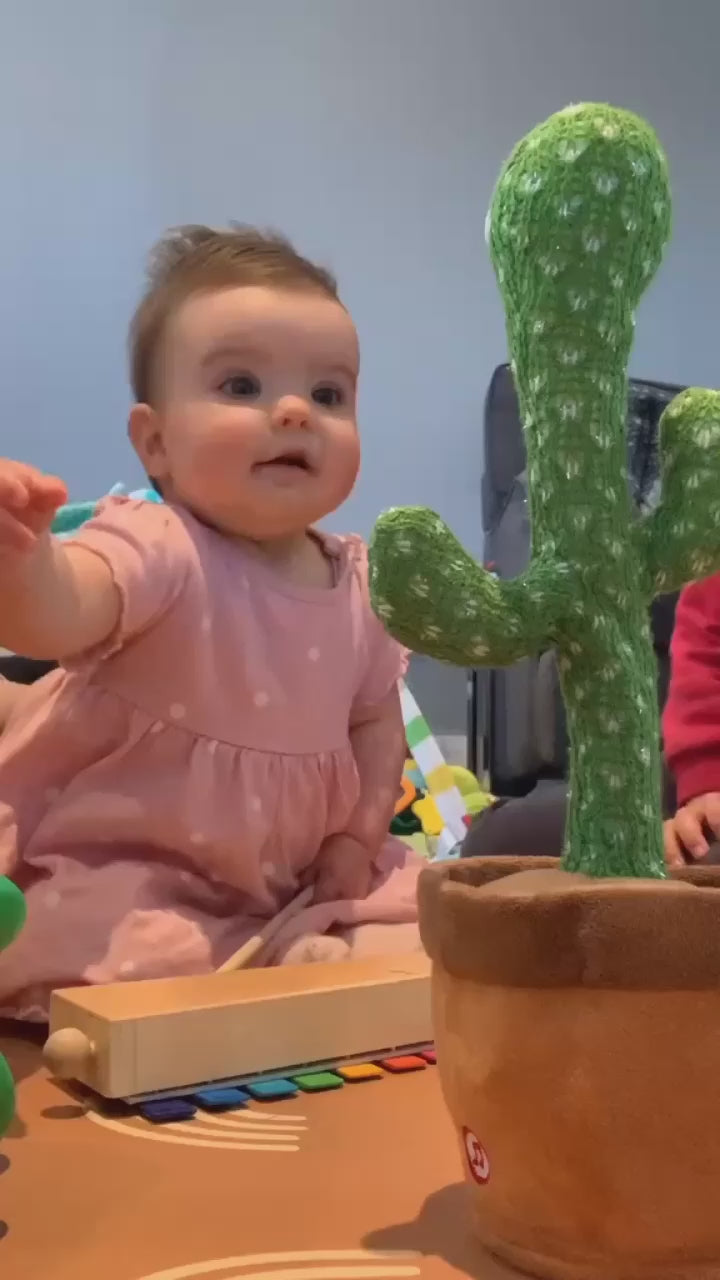 Dancing Cactus Toy for Kids | Talking, Singing & Repeating Toy with Lights & Music