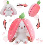 Reversible Rabbit Plush Toy – 2-in-1 Bunny Soft Stuffed Toy for Kids